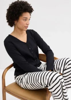 bonprix Gilet en jersey épais 100% coton|Femme Basiques|T-Shirts & Tops