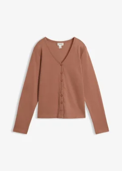 Femme bonprix Basiques|T-Shirts & Tops|Gilet en jersey épais 100% coton