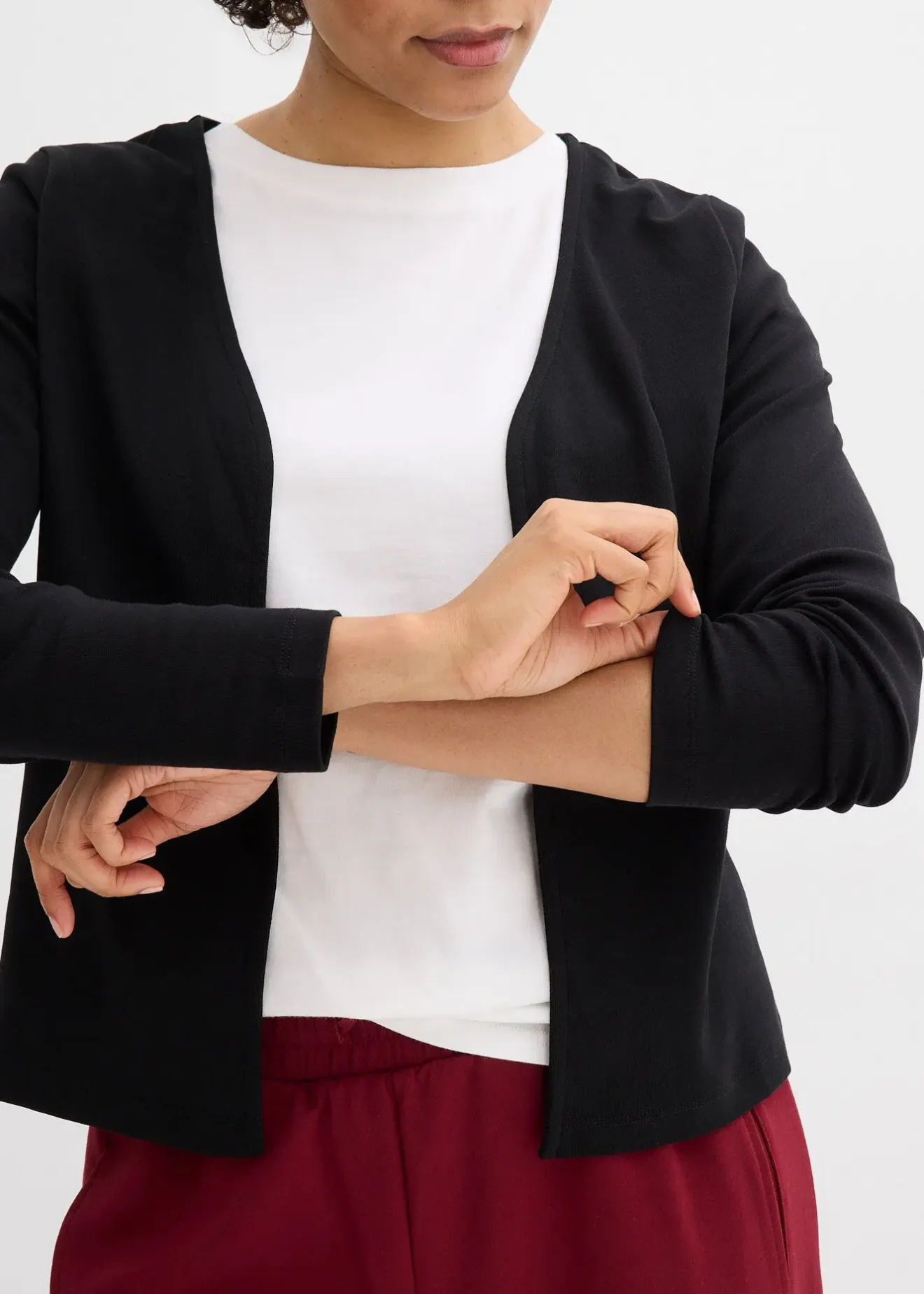 bonprix Gilet en jersey épais 100% coton|Femme Basiques|T-Shirts & Tops