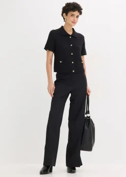 bonprix Gilet en maille à boutons décoratifs|Femme Maille|Pulls & Gilets