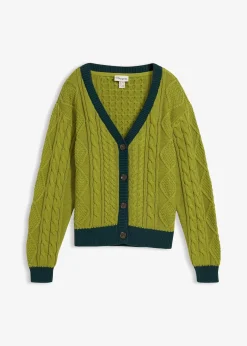 bonprix Gilet en maille 100% coton|Femme Maille|Pulls & Gilets