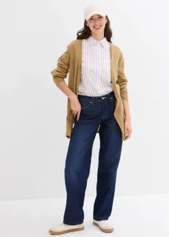 bonprix Gilet en maille 100% coton flammé|Femme Maille|Basiques