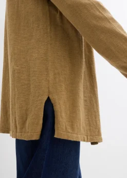 bonprix Gilet en maille 100% coton flammé|Femme Maille|Basiques