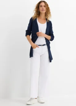 bonprix Gilet en maille 100% coton flammé|Femme Maille|Basiques