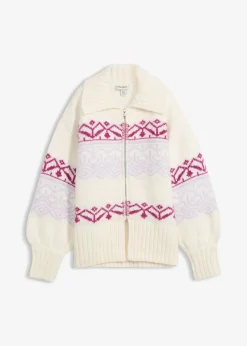 Femme bonprix Pulls & Gilets|Gilet en maille à motif norvégien