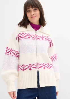 Femme bonprix Pulls & Gilets|Gilet en maille à motif norvégien