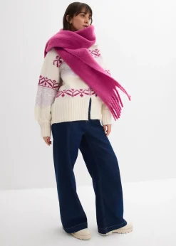 Femme bonprix Pulls & Gilets|Gilet en maille à motif norvégien