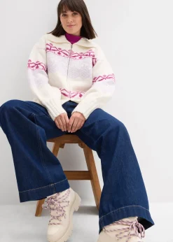 Femme bonprix Pulls & Gilets|Gilet en maille à motif norvégien