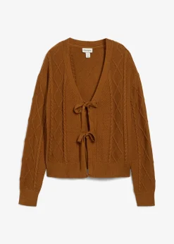 bonprix Gilet en maille à nouettes|Femme Maille|Pulls & Gilets