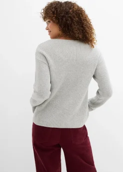 bonprix Gilet en maille à nœuds|Femme Maille|Pulls & Gilets