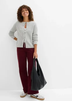 bonprix Gilet en maille à nœuds|Femme Maille|Pulls & Gilets