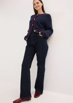 bonprix Gilet en maille à rayures contrastantes|Femme Maille|Pulls & Gilets