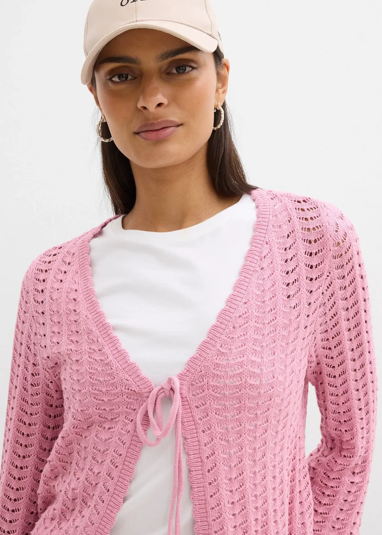 bonprix Gilet en maille ajourée|Femme Maille|Pulls & Gilets