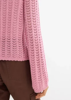 bonprix Gilet en maille ajourée|Femme Maille|Pulls & Gilets