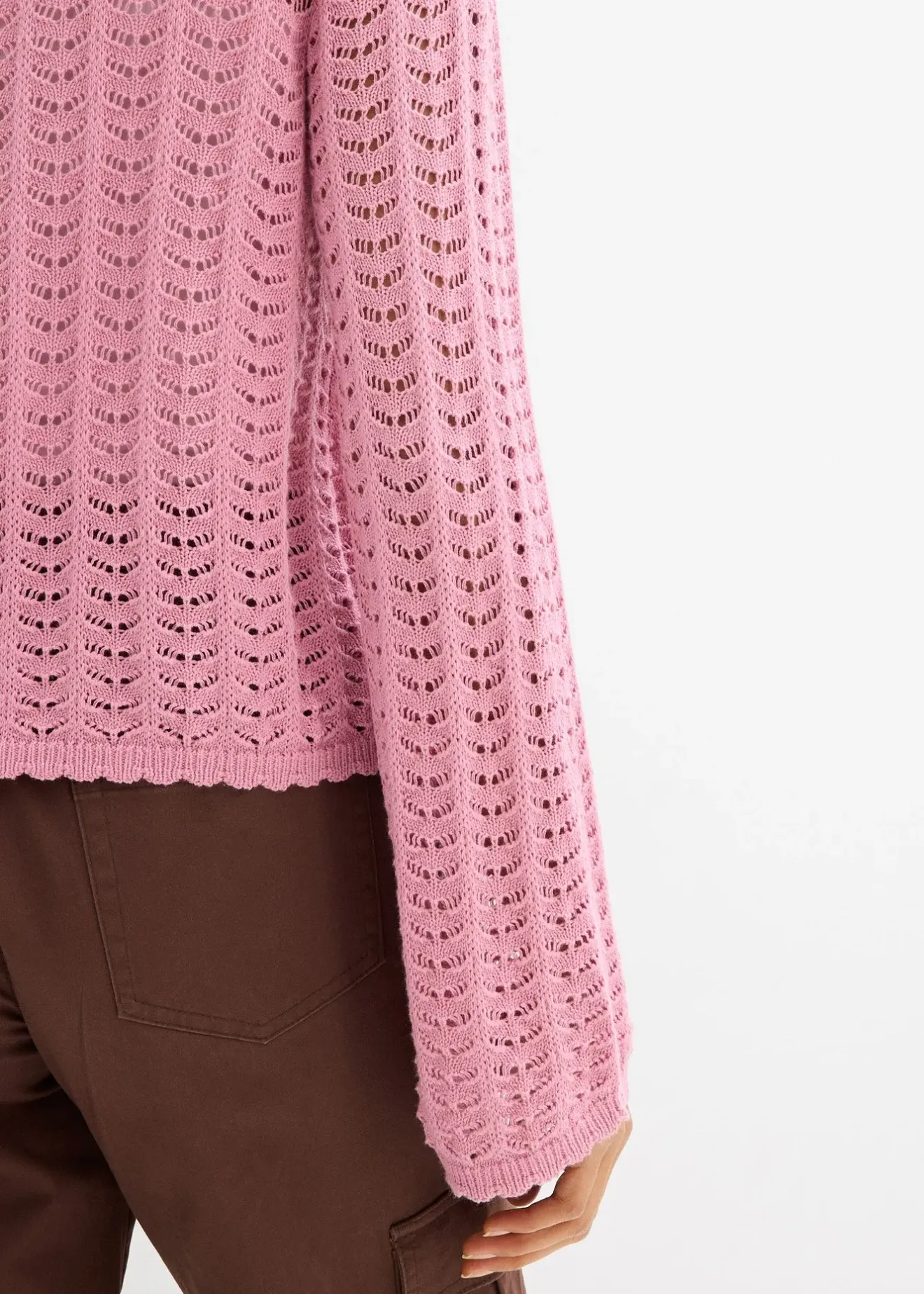 bonprix Gilet en maille ajourée|Femme Maille|Pulls & Gilets