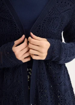 bonprix Gilet en maille ajourée|Femme Maille|Pulls & Gilets