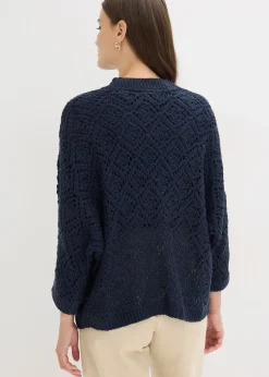 bonprix Gilet en maille ajourée|Femme Maille|Pulls & Gilets