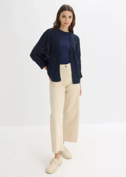 bonprix Gilet en maille ajourée|Femme Maille|Pulls & Gilets