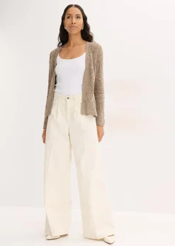 bonprix Gilet en maille ajourée|Femme Maille|Pulls & Gilets