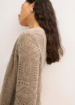 bonprix Gilet en maille ajourée|Femme Maille|Pulls & Gilets