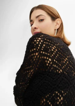 bonprix Gilet en maille ajourée|Femme Maille|Pulls & Gilets