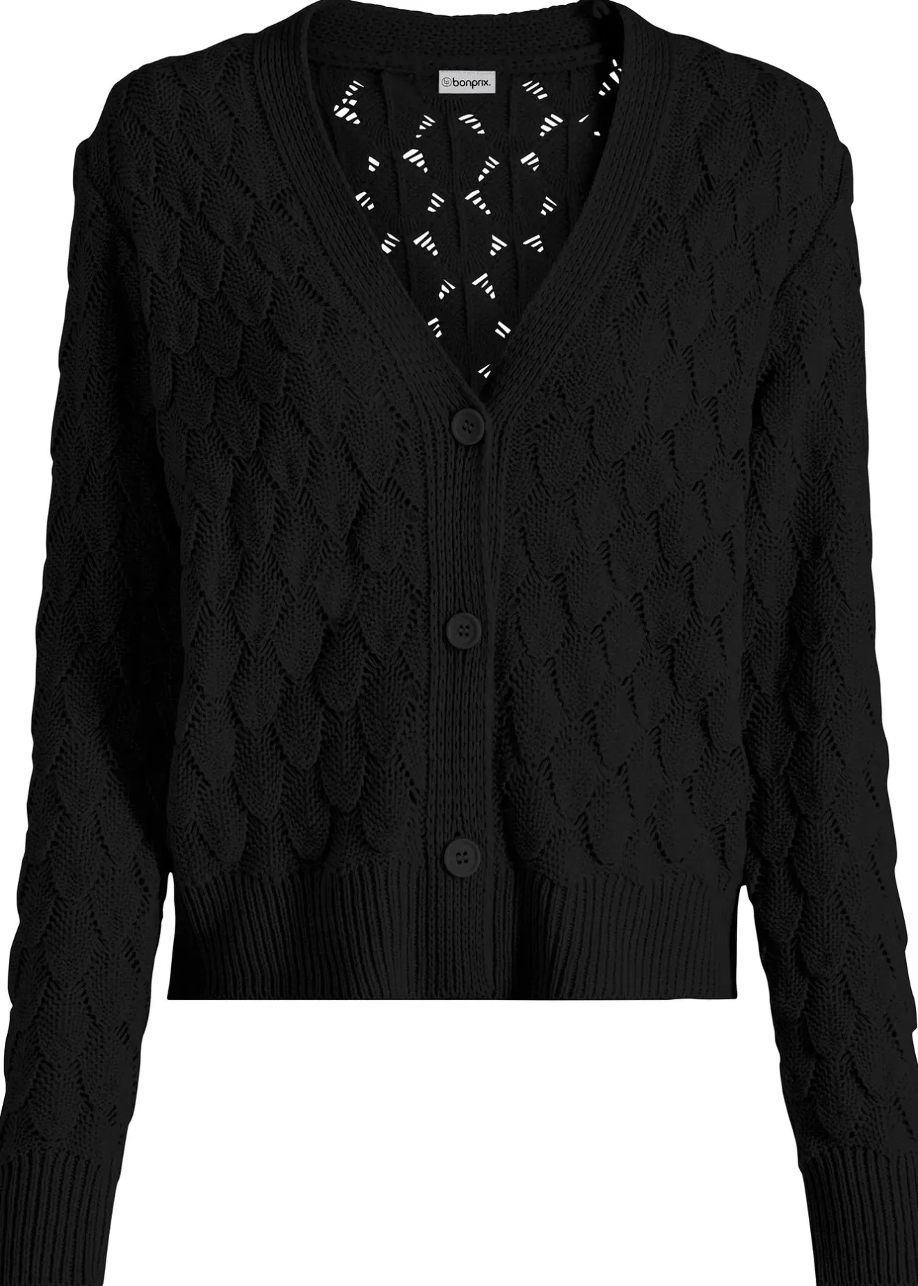 bonprix Gilet en maille ajourée|Femme Maille|Pulls & Gilets