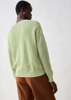 Femme bonprix Maille|Premium|Gilet en maille ajourée