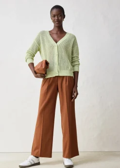 Femme bonprix Maille|Premium|Gilet en maille ajourée