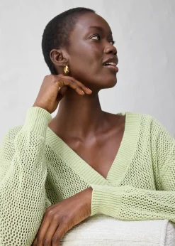 Femme bonprix Maille|Premium|Gilet en maille ajourée