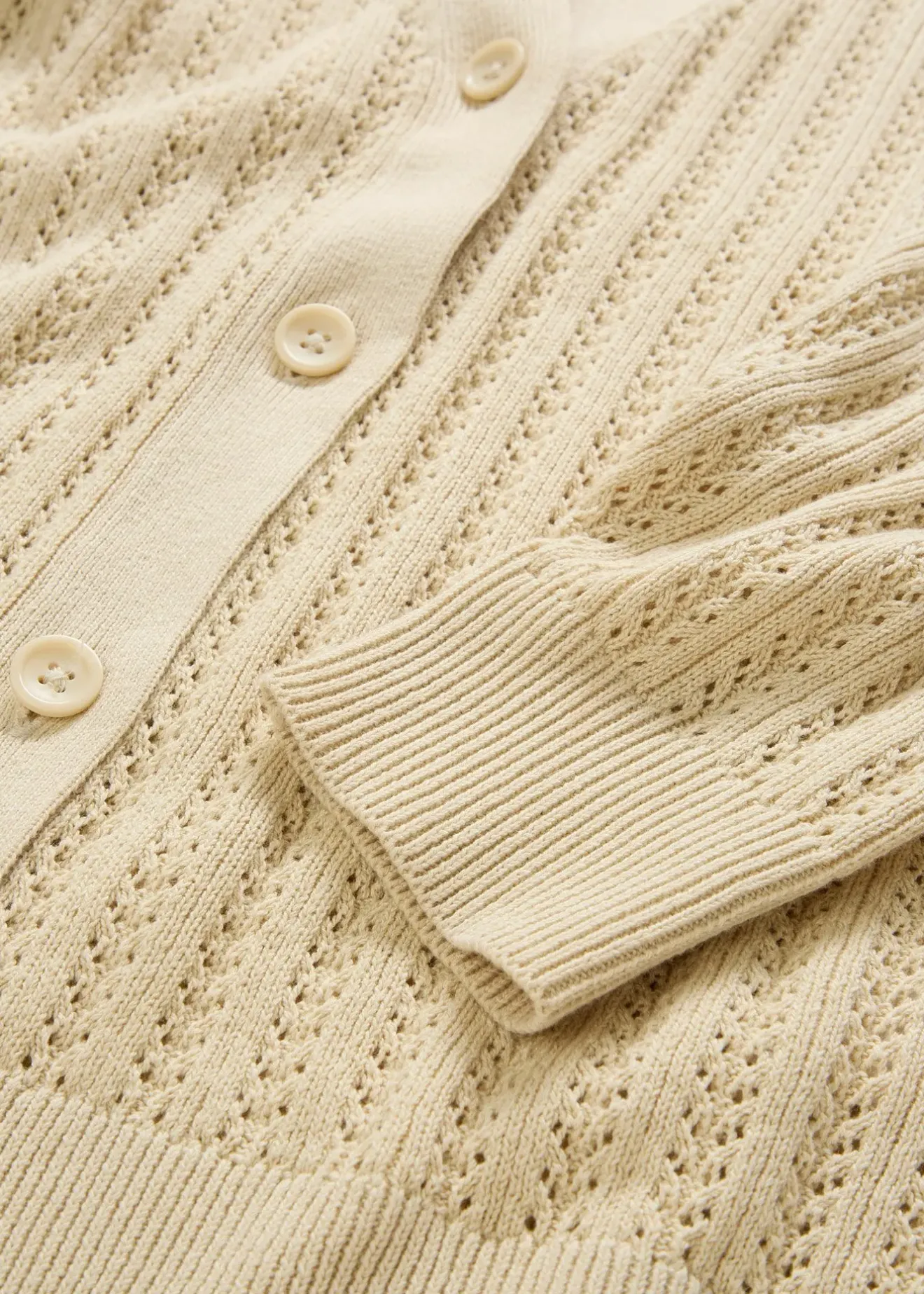 bonprix Gilet en maille ajourée avec lin|Femme Maille|Premium