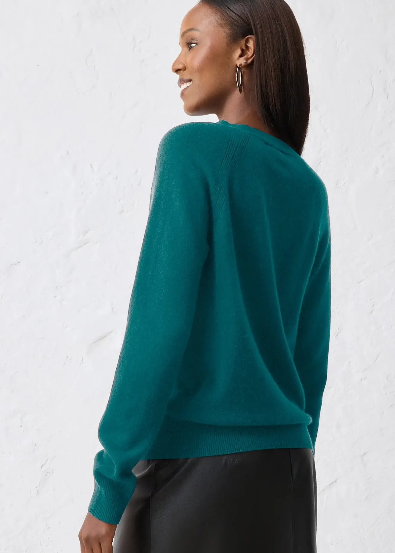 bonprix Gilet en maille avec cachemire|Femme Maille|Premium