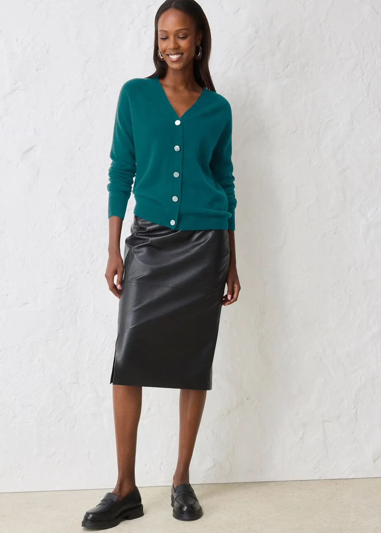 bonprix Gilet en maille avec cachemire|Femme Maille|Premium