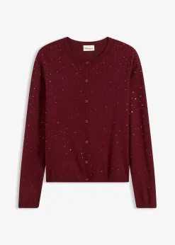 bonprix Gilet en maille avec strass|Femme Maille|Pulls & Gilets