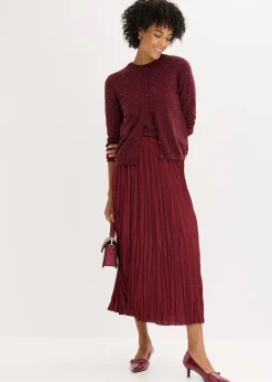 bonprix Gilet en maille avec strass|Femme Maille|Pulls & Gilets