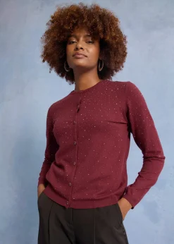 bonprix Gilet en maille avec strass|Femme Maille|Pulls & Gilets