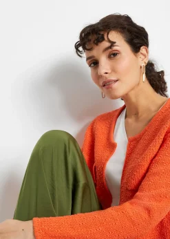 Femme bonprix Maille|Pulls & Gilets|Gilet en maille bouclette