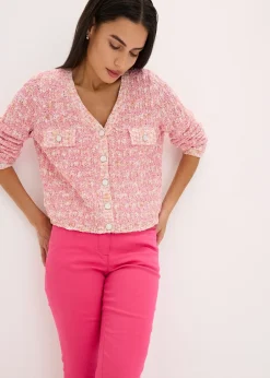 bonprix Gilet en maille bouclette|Femme Maille|Pulls & Gilets