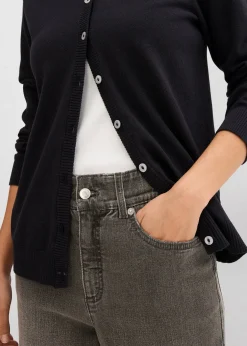 bonprix Gilet en maille, col rond|Femme Maille|Basiques