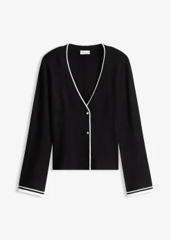 bonprix Gilet en maille côtelée|Femme Maille|Pulls & Gilets