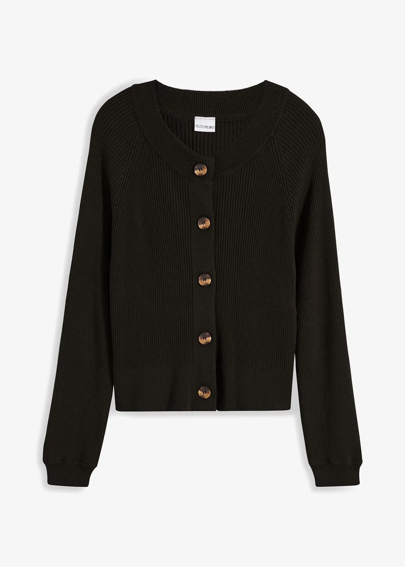 bonprix Gilet en maille côtelée, viscose majoritaire|Femme Maille|Pulls & Gilets