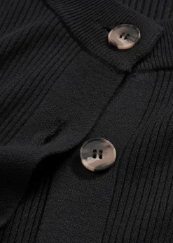 bonprix Gilet en maille côtelée, viscose majoritaire|Femme Maille|Pulls & Gilets