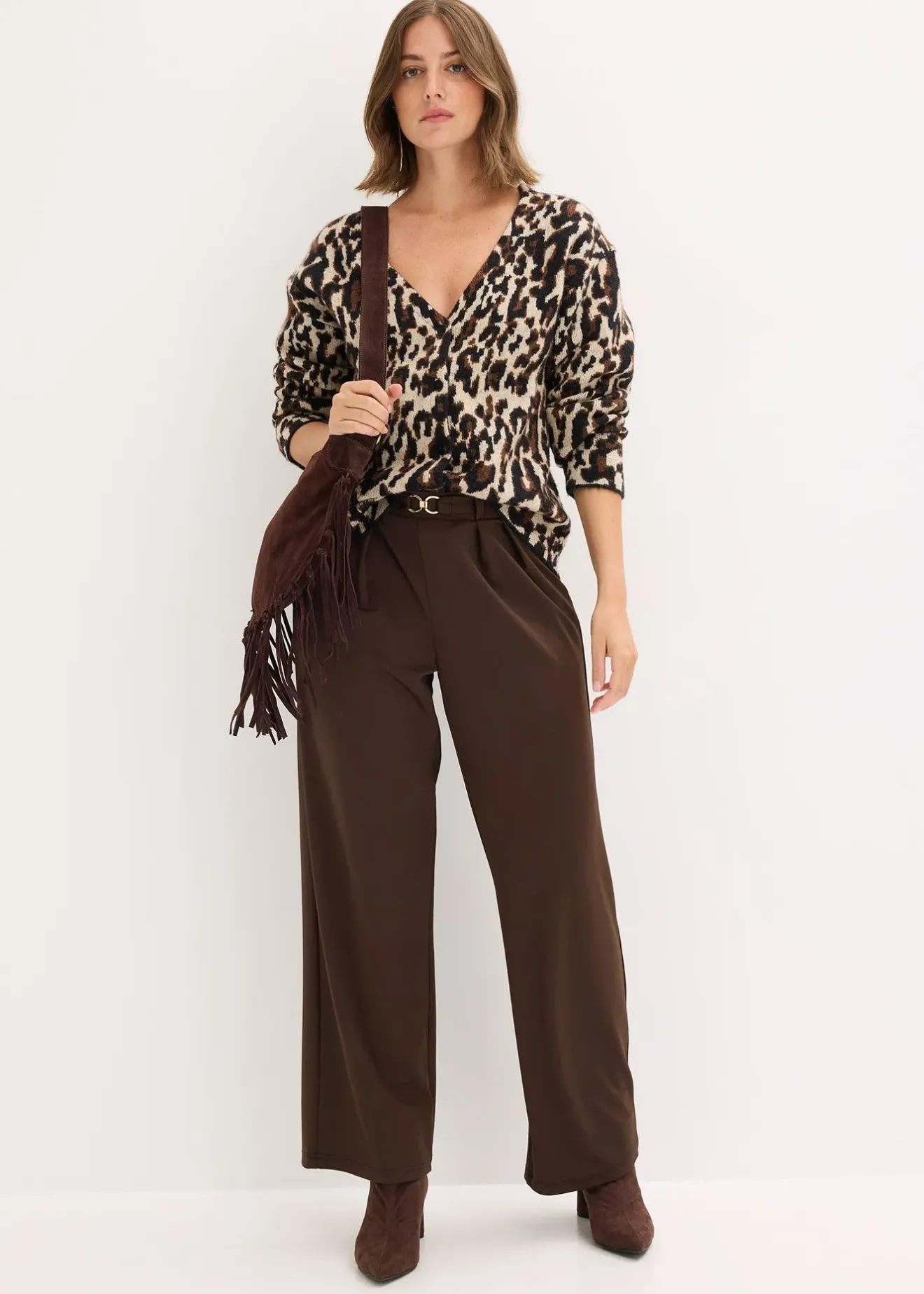 bonprix Gilet en maille Jacquard|Femme Maille|Pulls & Gilets