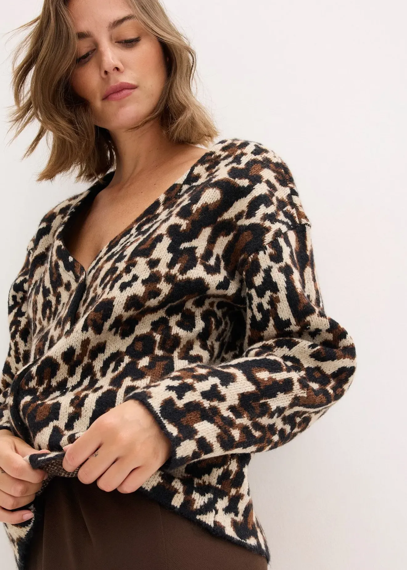 bonprix Gilet en maille Jacquard|Femme Maille|Pulls & Gilets