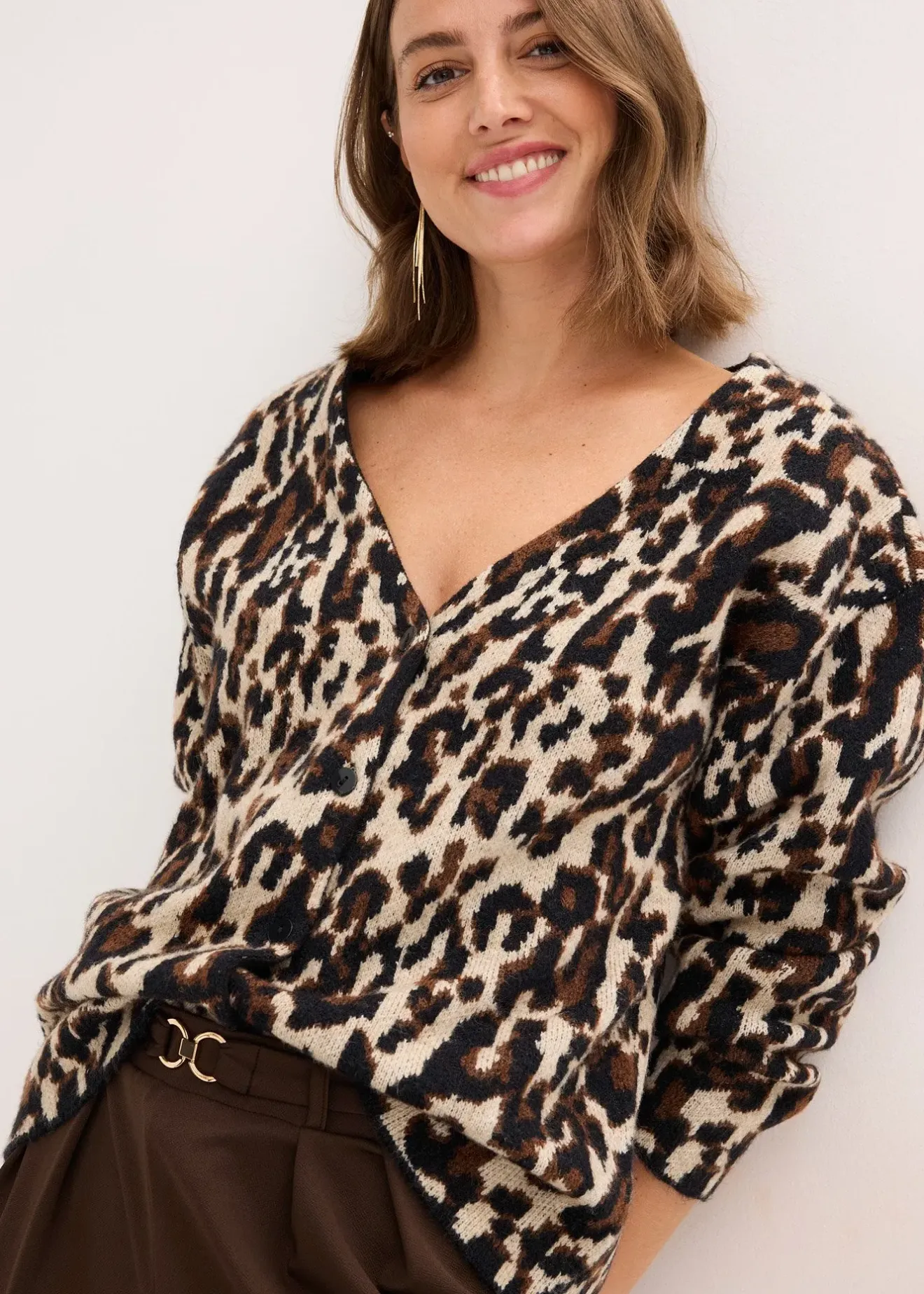 bonprix Gilet en maille Jacquard|Femme Maille|Pulls & Gilets