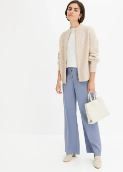 Femme bonprix Maille|Pulls & Gilets|Gilet en maille torsadée