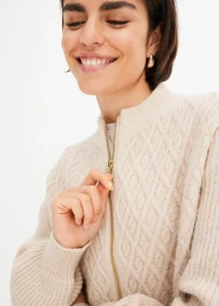 Femme bonprix Maille|Pulls & Gilets|Gilet en maille torsadée