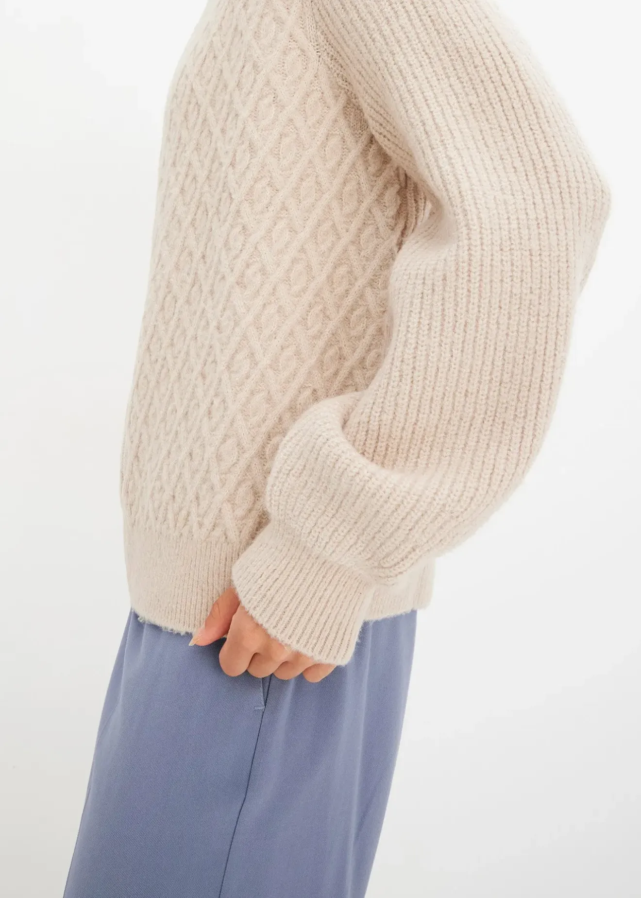 Femme bonprix Maille|Pulls & Gilets|Gilet en maille torsadée