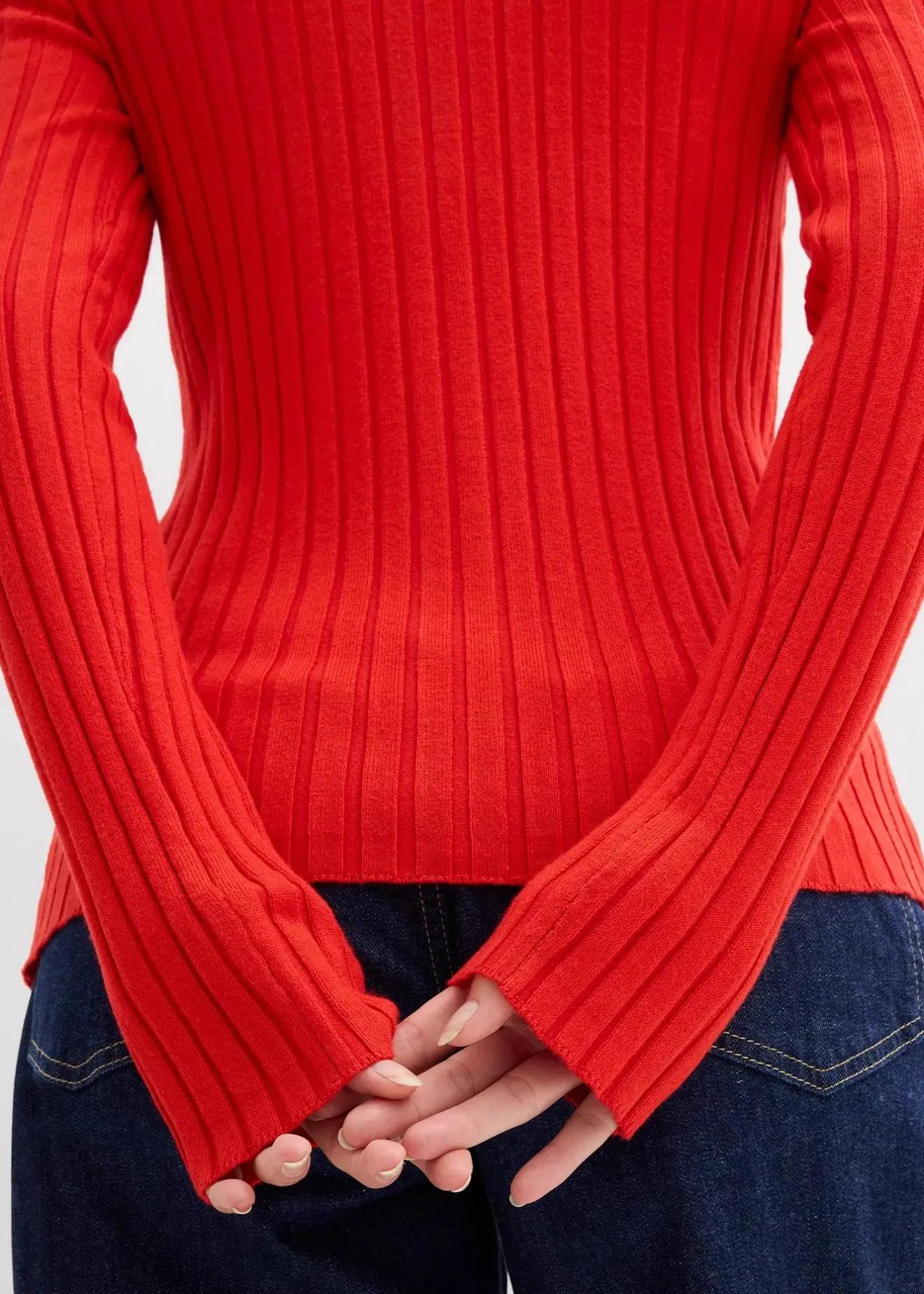 bonprix Gilet fluide en maille côtelée|Femme T-Shirts & Tops