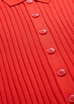 bonprix Gilet fluide en maille côtelée|Femme T-Shirts & Tops