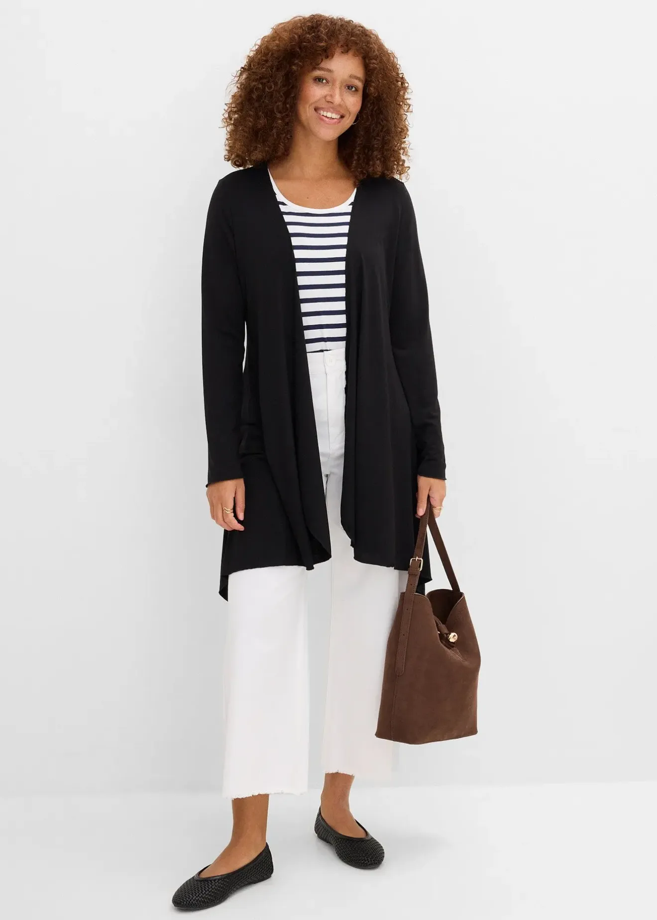 bonprix Gilet fluide en viscose mélangée|Femme T-Shirts & Tops